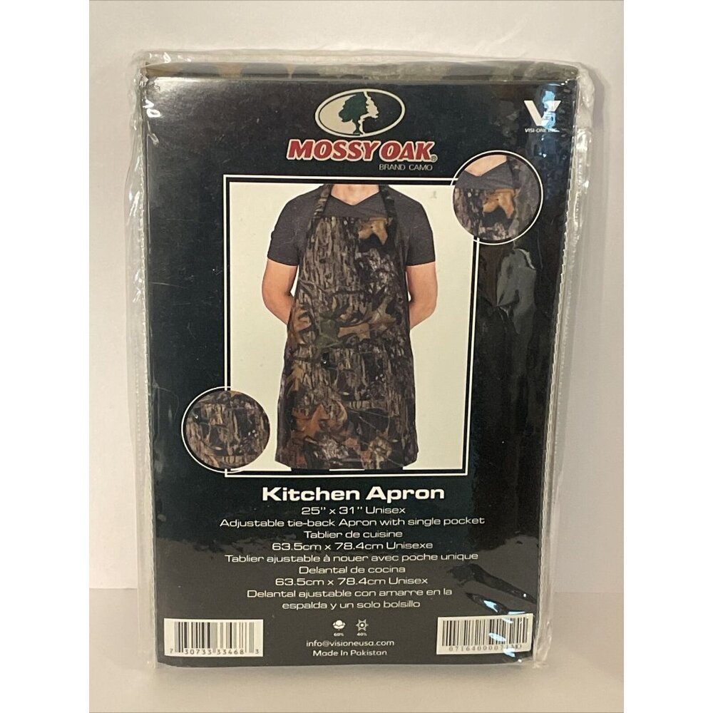 Mossy Oak Kitchen Apron Camo 25" X 31" UNISEX New Break Up Camouflage BRAND NEW